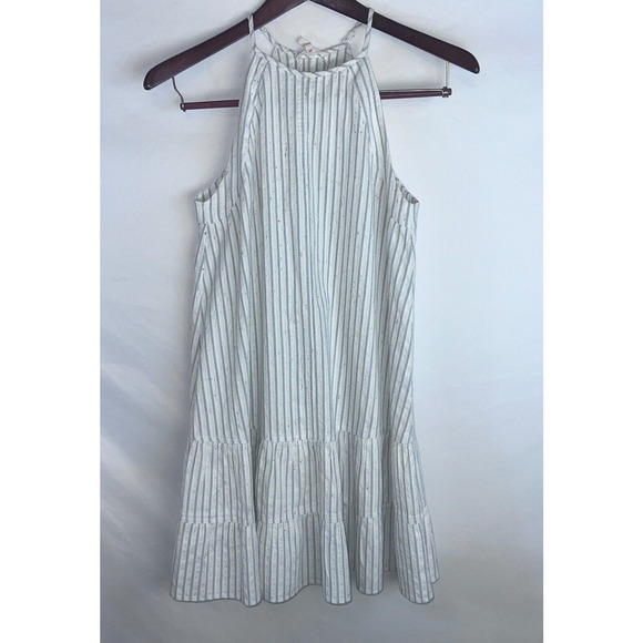 Rebecca Taylor Sleeveless Stripe Cotton Tank Dress Size 4 Retail $295 - Picture 1 of 9